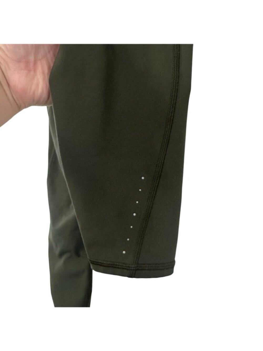 Athleta Rainier High Rise Legging High compression Brushed Interior Green Small - Picture 7 of 7